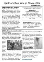 110628 a5 Quidhampton Newsletter JulyAug 2011